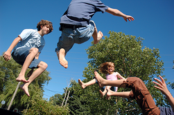Kids on Trampoline