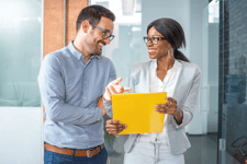 smiling business relationship
